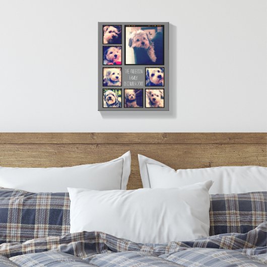 Erstellen einer benutzerdefinierten FotoCollage mi Leinwanddruck (Insitu (Schlafzimmer))