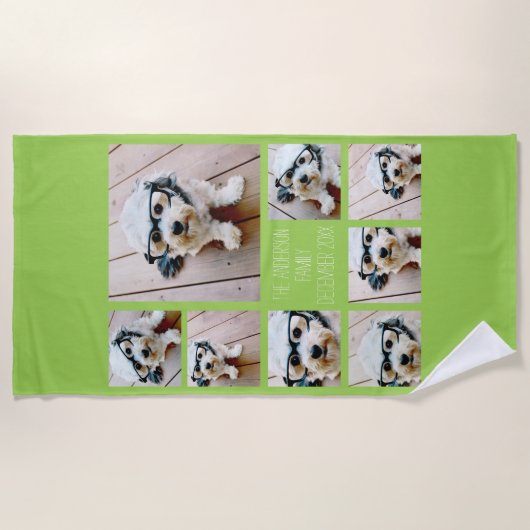 Erstellen einer benutzerdefinierten FotoCollage mi Strandtuch (Vorderseite)