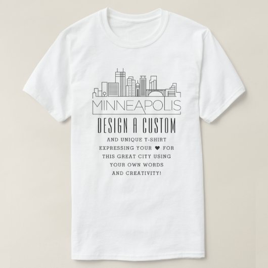 Erstellen einer benutzerdefinierten Minneapolis, M T-Shirt (Design vorne)
