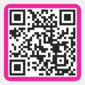 Erstellen einer benutzerdefinierten QR-Code-Websit Quadratischer Aufkleber (Vorderseite)