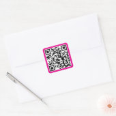 Erstellen einer benutzerdefinierten QR-Code-Websit Quadratischer Aufkleber (Umschlag)