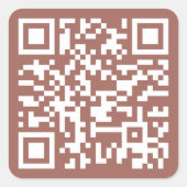 Erstellen einer benutzerdefinierten QR-Code-Websit Quadratischer Aufkleber (Vorderseite)