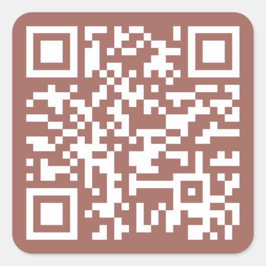 Erstellen einer benutzerdefinierten QR-Code-Websit Quadratischer Aufkleber (Vorderseite)