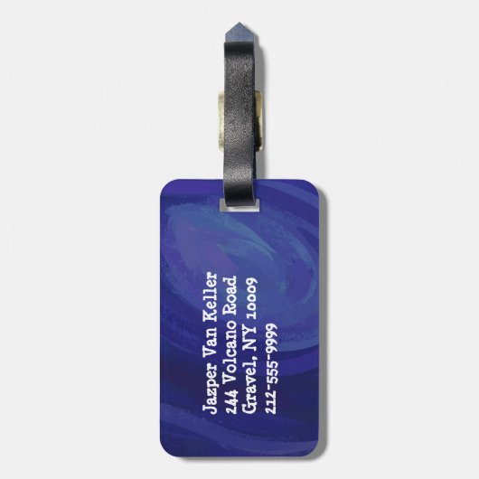 Erstellen einer Caroling-Illustration Gepäckanhänger (Rückseite vertikal)