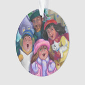 Erstellen einer Caroling-Illustration Ornament (Vorderseite)