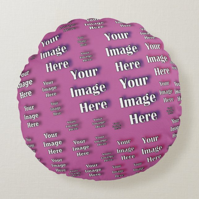 🤍 Erstellen einer eigenen benutzerdefinierten Vor Rundes Kissen (Vorderseite)