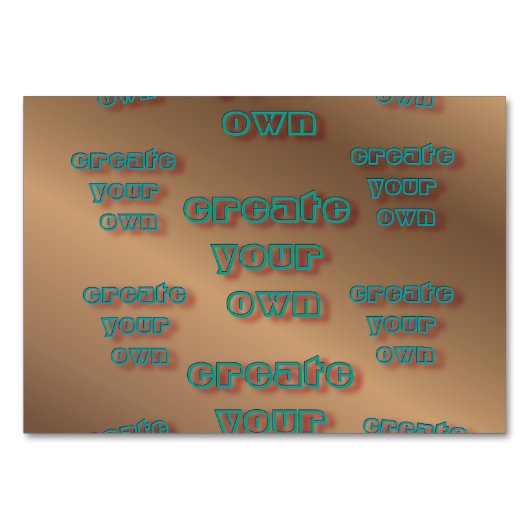 🤍 Erstellen einer eigenen benutzerdefinierten Vor Tischnummer (Vorderseite)