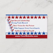 Erstellen einer Geschäftskarte für Kampagnen-Vorla Visitenkarte (Rückseite)