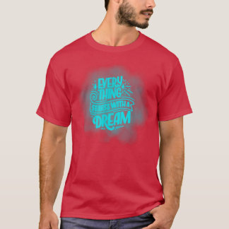 Erstellen einer Inspirierend Story Positive Messag T-Shirt