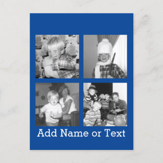 Erstellen einer Instagram-Collage mit 4 Fotos - bl Postkarte