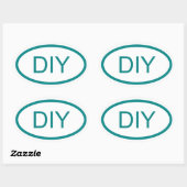 Erstellen eines Aquamarinen Euro-Stils Ovaler Aufkleber (Blatt)