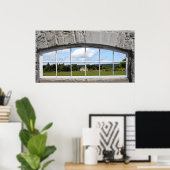 Erstellen eines Arched Window Effekts mit der Länd Poster (Heimbüro)