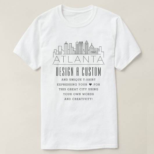 Erstellen eines benutzerdefinierten Atlanta, georg T-Shirt (Design vorne)