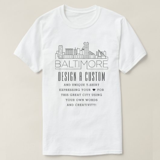 Erstellen eines benutzerdefinierten Baltimore, Mar T-Shirt (Design vorne)