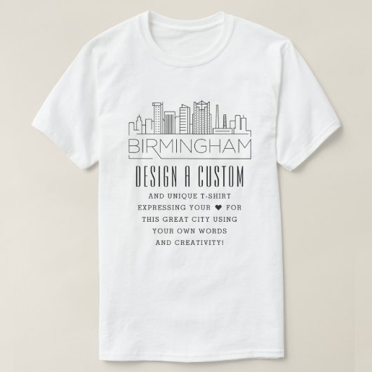 Erstellen eines benutzerdefinierten Birmingham, Al T-Shirt (Design vorne)
