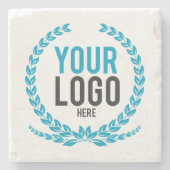 Erstellen eines benutzerdefinierten Firmenlogos Steinuntersetzer (Vorderseite)