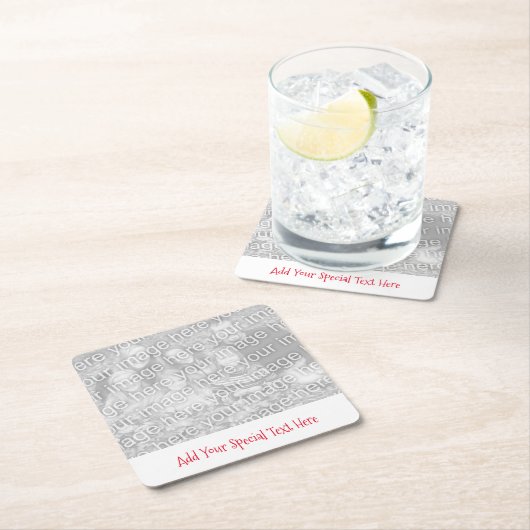 Erstellen eines benutzerdefinierten Foto- oder Bil Rechteckiger Pappuntersetzer (Vor Ort)