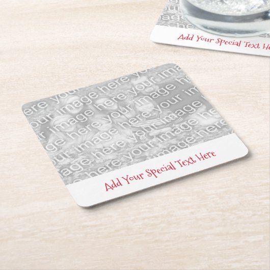 Erstellen eines benutzerdefinierten Foto- oder Bil Rechteckiger Pappuntersetzer (angewinkelt)