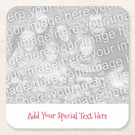 Erstellen eines benutzerdefinierten Foto- oder Bil Rechteckiger Pappuntersetzer (Vorderseite)