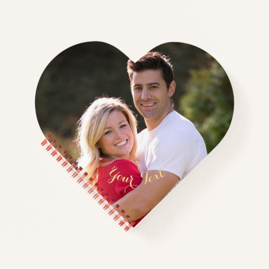 Erstellen eines benutzerdefinierten Foto Textherz- Notizblock (Vorderseite)