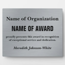 Erstellen eines benutzerdefinierten Freiwilligendi Fotoplatte