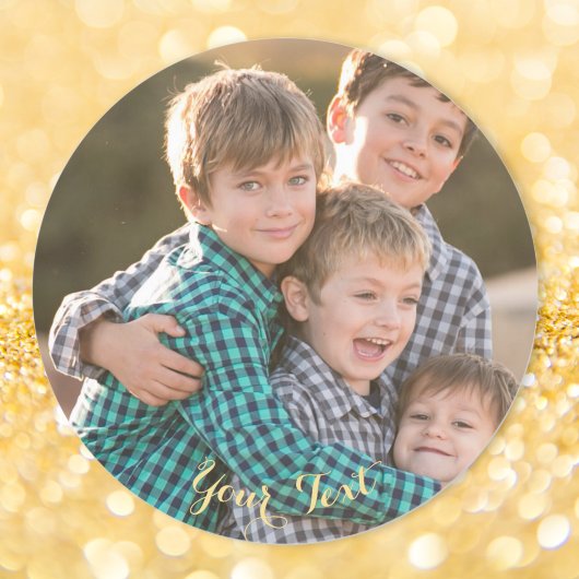 Erstellen eines benutzerdefinierten, klassischen,  runder aufkleber