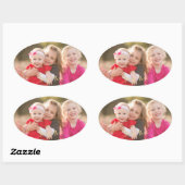 Erstellen eines benutzerdefinierten Oval-Foto-Stic Ovaler Aufkleber (Blatt)