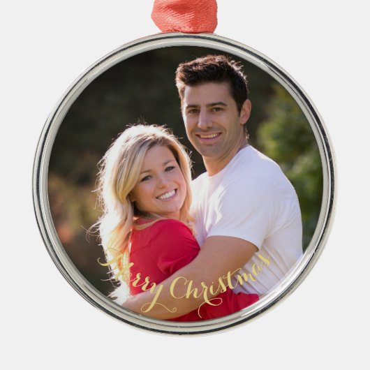 Erstellen eines benutzerdefinierten Personalisiert Ornament Aus Metall (Vorne)