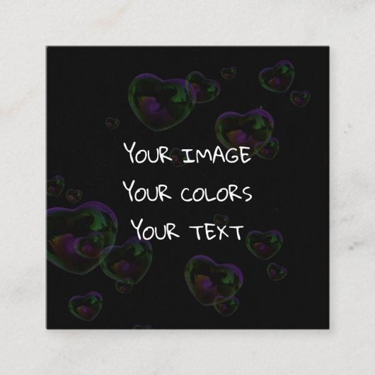 Erstellen eines benutzerdefinierten quadratische visitenkarte (Vorderseite)