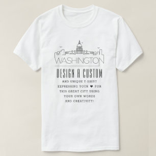 Erstellen eines benutzerdefinierten Washington DC T-Shirt