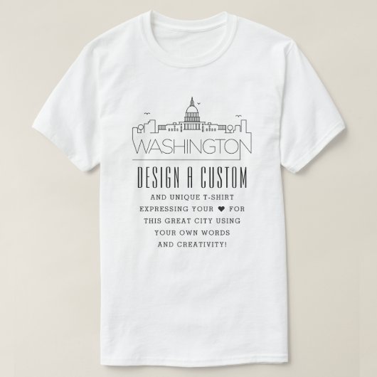 Erstellen eines benutzerdefinierten Washington DC T-Shirt (Design vorne)