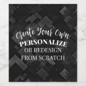 Erstellen eines benutzerdefinierten weinetikett (Einzelnes Label)