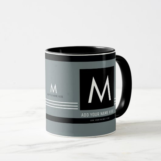 Erstellen eines coolen und modernen Monogramms Tasse (VorderseiteRechts)