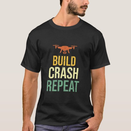 Erstellen eines Crash Repeat Aviation Beruflich Dr T-Shirt (Vorderseite)