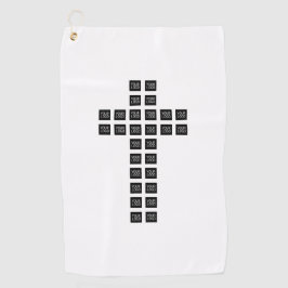 Erstellen eines Cross-Patches mit beliebigen Logos Golfhandtuch