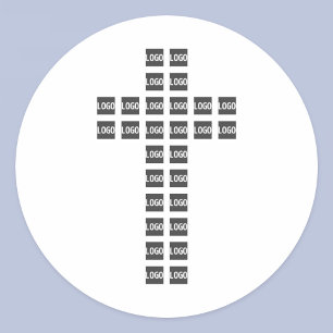 Erstellen eines Cross-Patches mit beliebigen Logos Runder Aufkleber