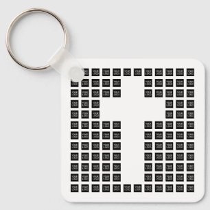 Erstellen eines Cross-Patches mit beliebigen Logos Schlüsselanhänger