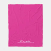 Erstellen eines eigenen CERISE-PINKS-benutzerdefin Fleecedecke (Vorderseite)