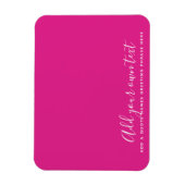 Erstellen eines eigenen CERISE-PINKS-benutzerdefin Magnet (Vertikal)