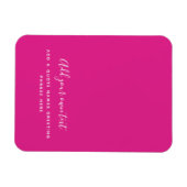 Erstellen eines eigenen CERISE-PINKS-benutzerdefin Magnet (Horizontal)