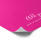 Erstellen eines eigenen CERISE-PINKS-benutzerdefin Poster (Ecke)