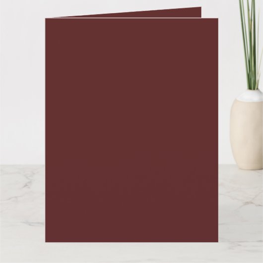 Erstellen eines eigenen eleganten Burgund Karte (Vorderseite)