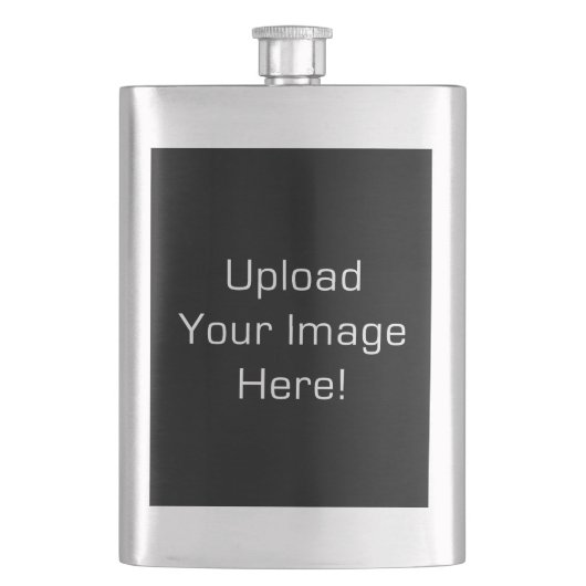 Erstellen eines eigenen Fotos Upload-Flasche Flachmann (Vorderseite)