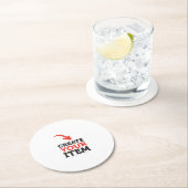 Erstellen eines eigenen Hochzeitsdesigns Runder Pappuntersetzer (Vor Ort)