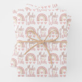 Erstellen eines flachen Set aus einem Wrapping-Pap Geschenkpapier Set (Beispiel)