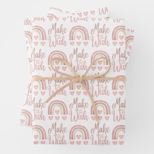 Erstellen eines flachen Set aus einem Wrapping-Pap Geschenkpapier Set (Beispiel)