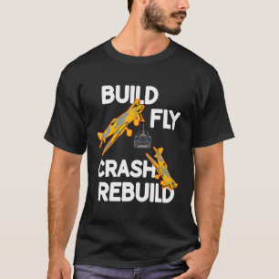 Erstellen eines Fly Crash Rebuild Remote Radio Con T-Shirt