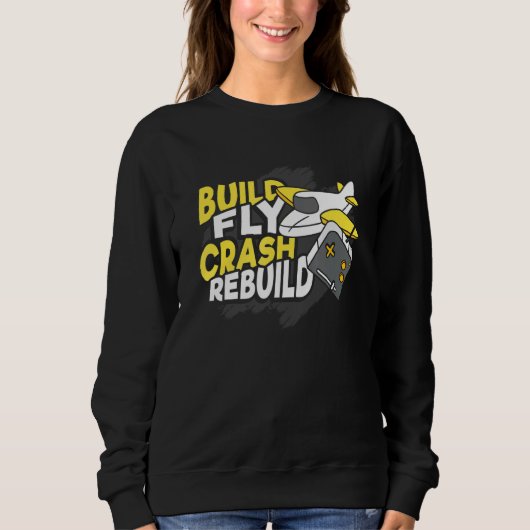 Erstellen eines Fly Crash-Rebuilddesigns für einen Sweatshirt (Vorderseite)
