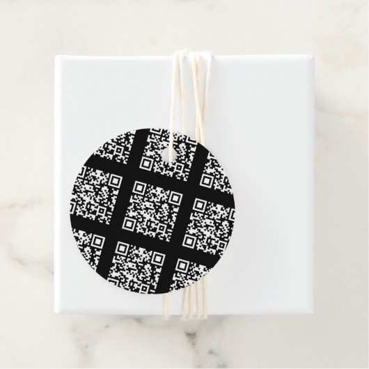 Erstellen eines gestuften QR-Codemusters | bearbei Geschenkanhänger (Beispiel)