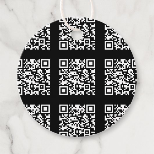 Erstellen eines gestuften QR-Codemusters | bearbei Geschenkanhänger (Vorderseite)